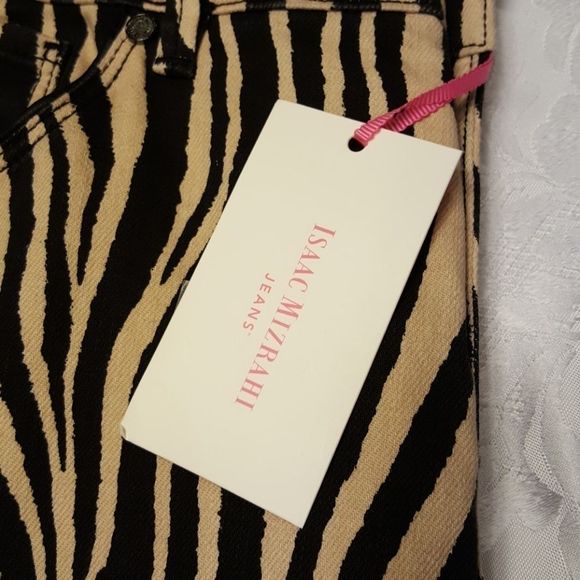 ISAAC Mizrahi Zebra Jeans - Picture 3 of 7